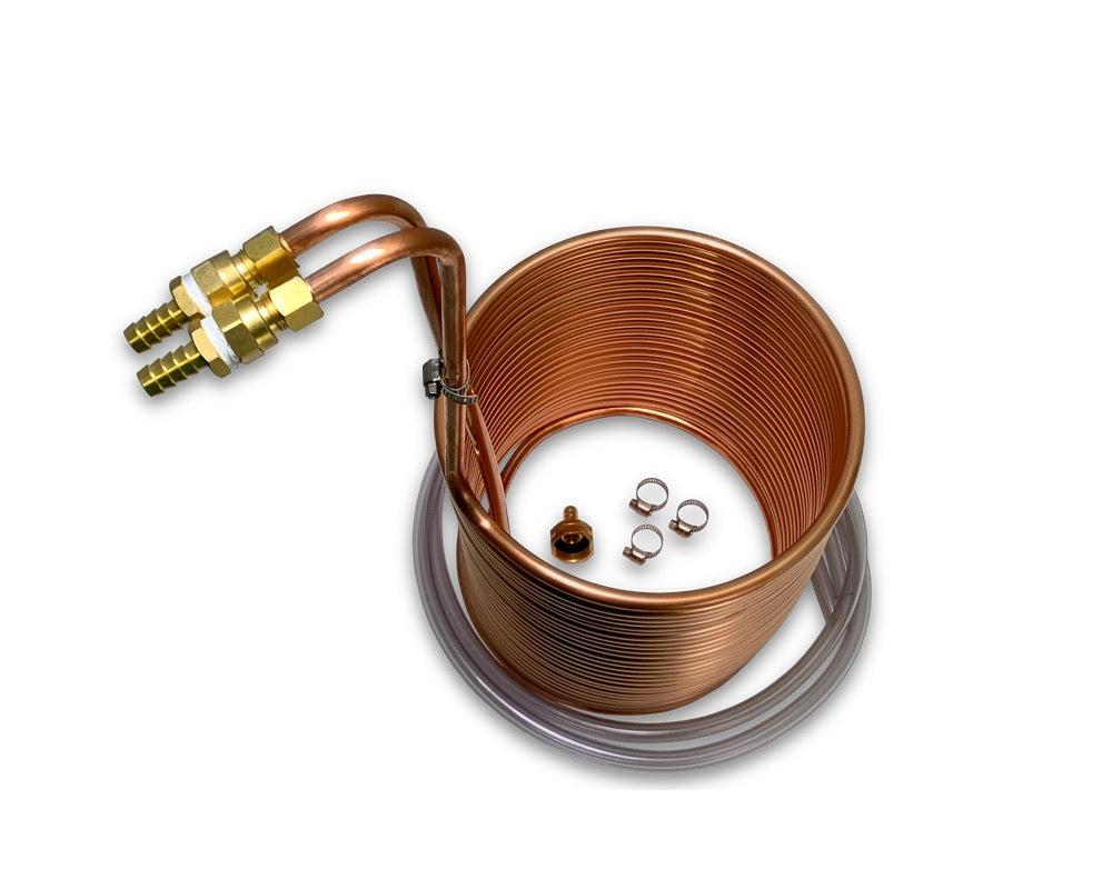 60’ Copper Immersion Wort Chiller, 9-15 Gallon Batch