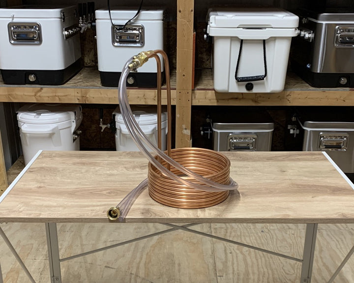 Like New, 30' Copper Immersion Wort Chiller