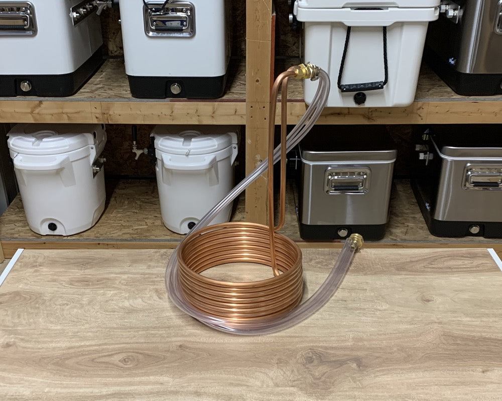 Like New, 30' Copper Immersion Wort Chiller