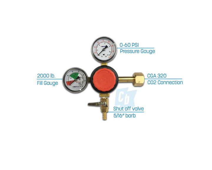 co2 regulator, labels#taps_1-tap