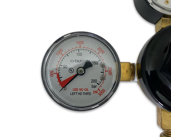 Nitrogen Regulator with Dual Gauges