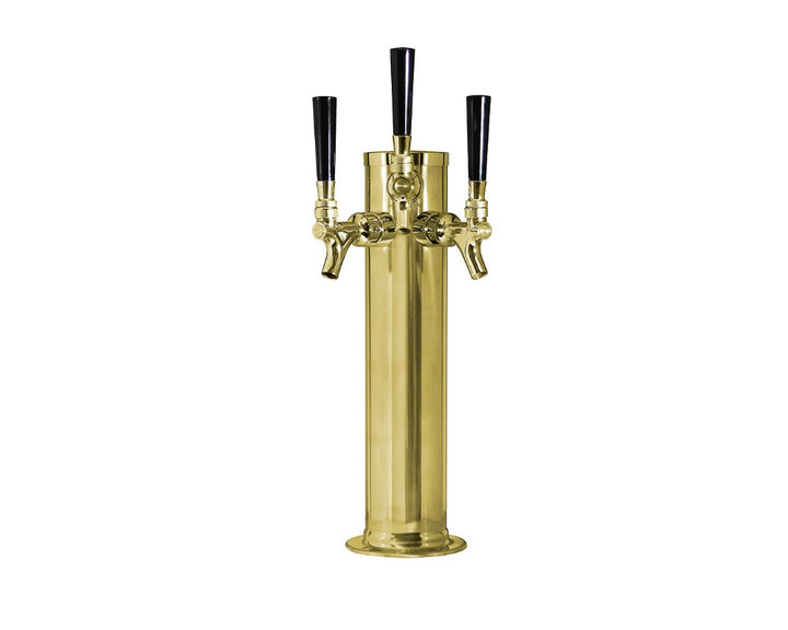 3 Tap Draft Beer Tower, Gold