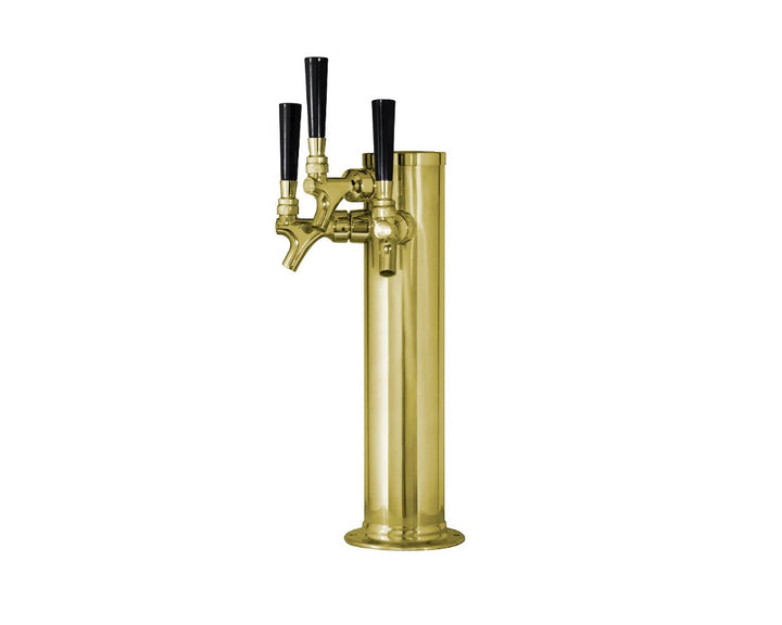 3 Tap Draft Beer Tower, Gold