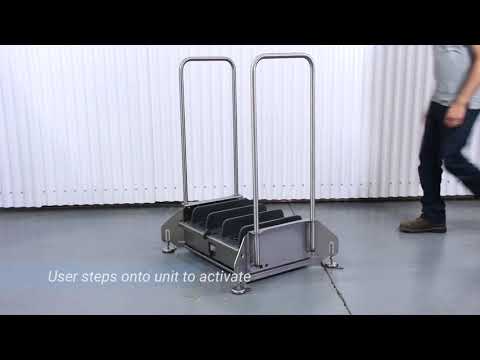 Walk-Through Footwear Sanitizing Unit