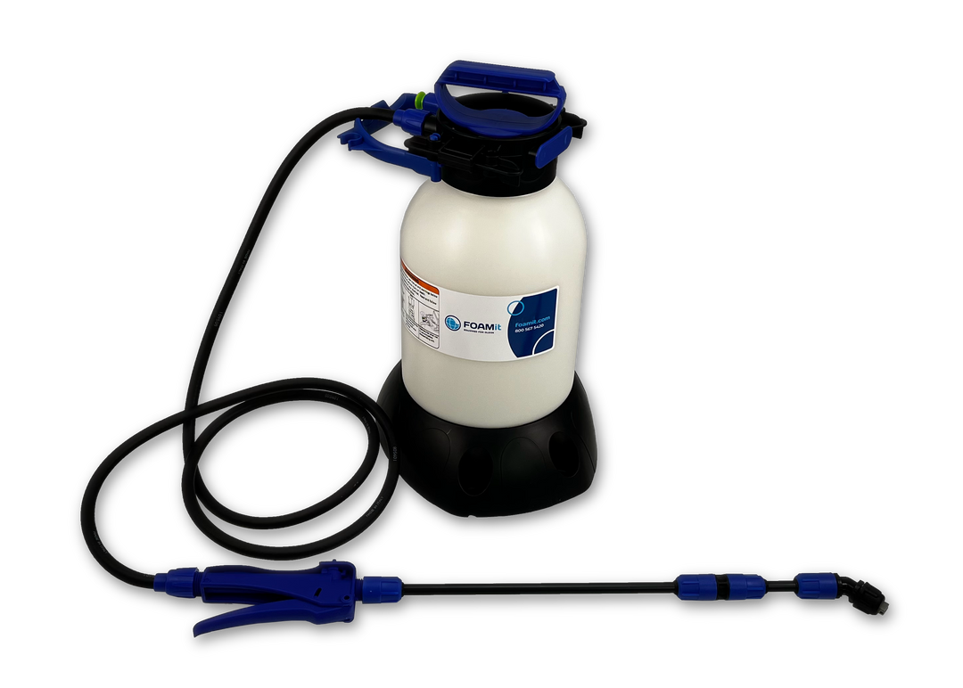 1.3 Gallon Foaming Unit (5L), wand, foamit