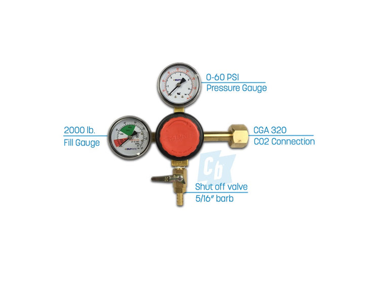 co2 regulator, labels