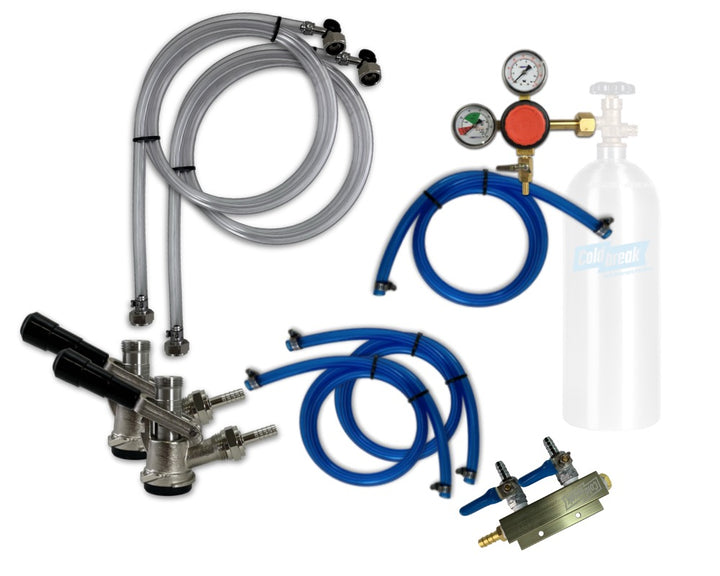 jockey box dispensing kit, two tap#number-of-taps_2-taps#regulator-option_taprite-co2-regulator---t742hp#co2-option_no-tank