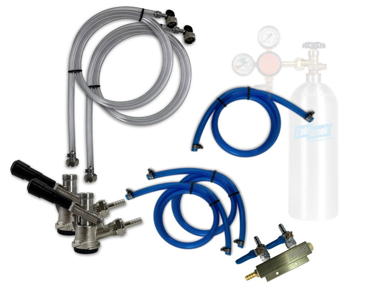 jockey box dispensing kit, two tap#number-of-taps_2-taps#regulator-option_no-regulator#co2-option_no-tank