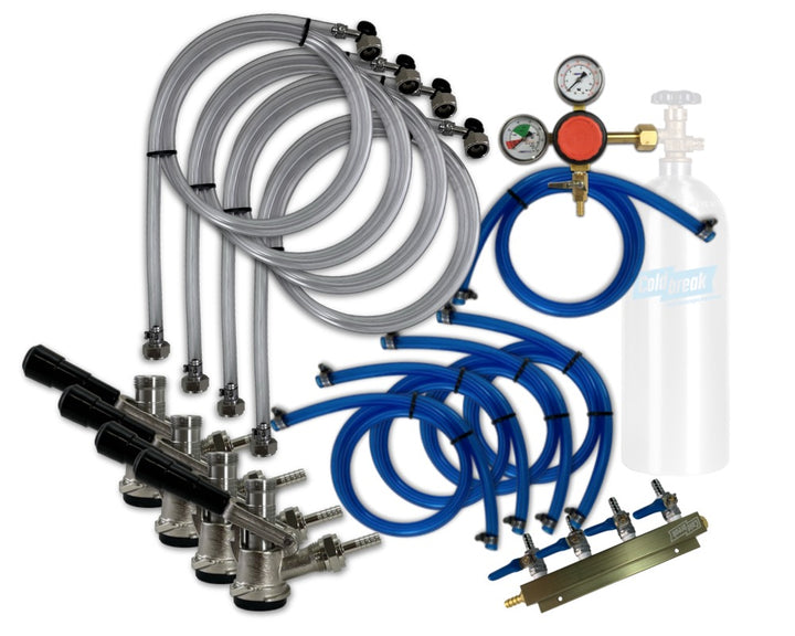 jockey box dispensing kit, four tap#number-of-taps_4-taps#regulator-option_taprite-co2-regulator---t742hp#co2-option_no-tank