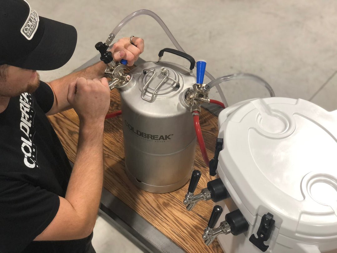 4 Gallon Cleaning Keg (Jockey Box) in use by Coldbreak